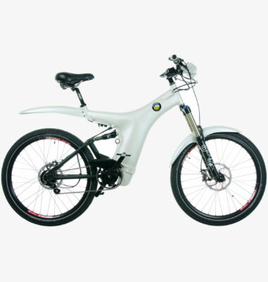 Optibike R11 pearl white paint side view