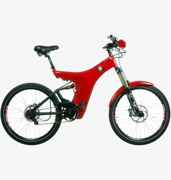 Optibike R8 red side view