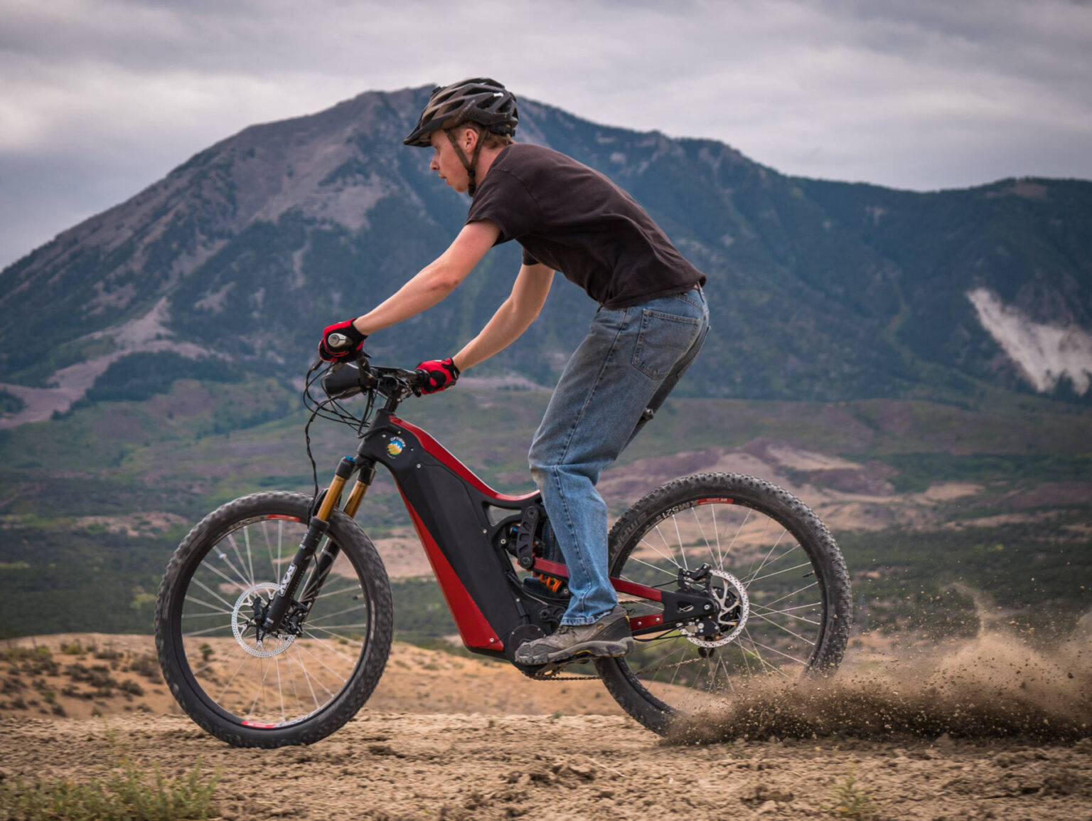 carbon electric mountain bike