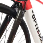 The argon features a carbon fiber front fork