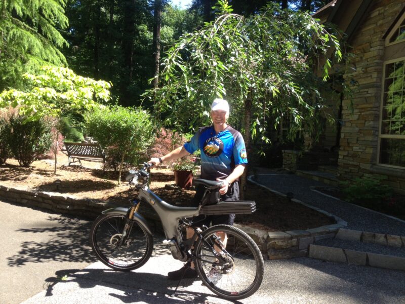 Hal Bodman and his Optibike R Series