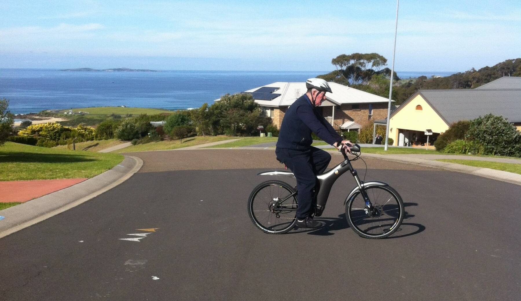 Tony Walker with his R8HD Optibike